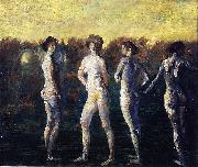 Arthur Bowen Davies Four Figures (1911) by Arthur B. Davies oil painting picture wholesale